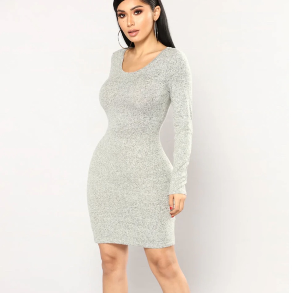 Fashion Nova Soft Long Sleeve Dress - Picture 2 of 9